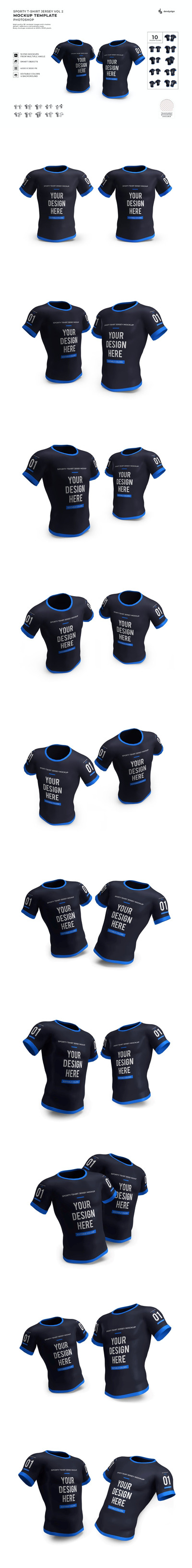 高质量男性T恤模型Vol 2