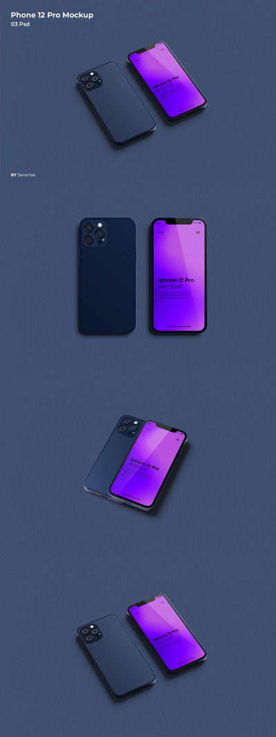 清晰高端iPhone 12 Pro手机模型