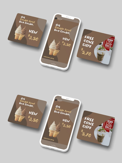 社交媒体广告帖子模型 (INDD)