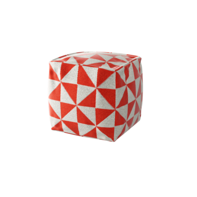 方形几何图案布艺沙发凳3D模型（OBJ,FBX,MAX）