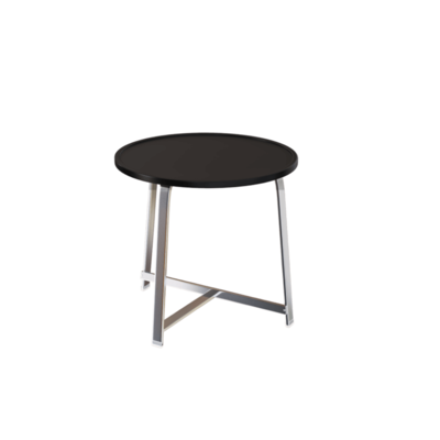 黑色圆形茶几3D模型（OBJ,FBX,MAX）