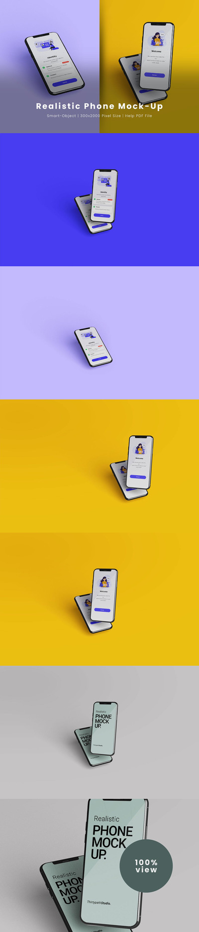 手机程序注册屏幕模型(PSD)