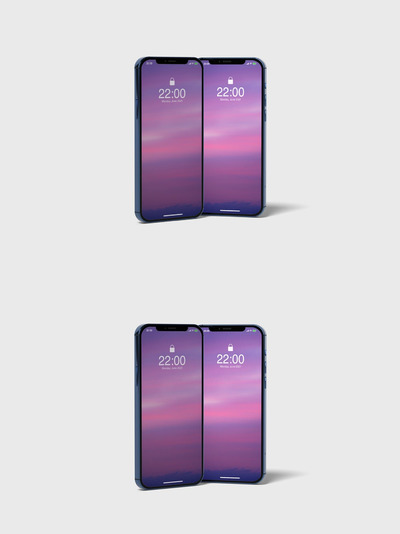 智能手机屏幕演示模型(PSD)