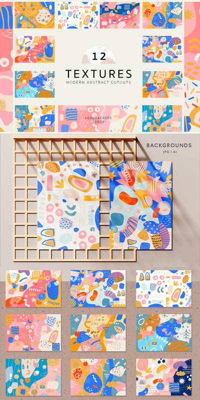 时尚高端清新抽象矢量背景底纹纹理集合-eps,jpg