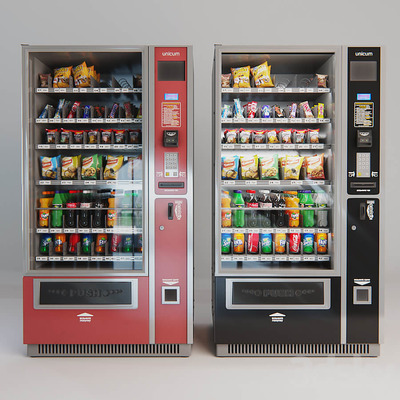 零食贩卖机3D模型（OBJ,FBX,MAX）