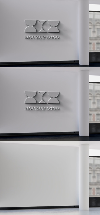 办公室品牌logo模型(PSD)