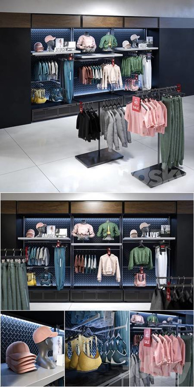 服装店陈列3D模型（FBX,MAX）