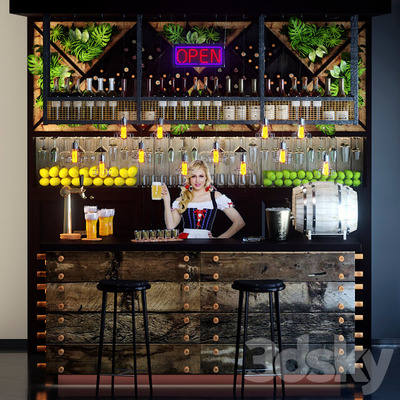 酒吧前台3D模型（FBX,MAX）