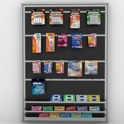 商店小商品货架3D模型（OBJ,MAX）