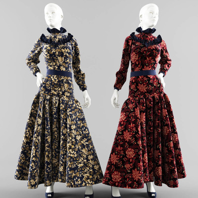 模特上的连衣裙3D模型（OBJ,MAX）