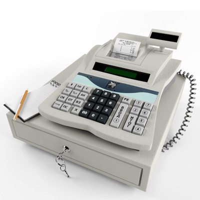 柜台收银机3D模型（OBJ,FBX,MAX）