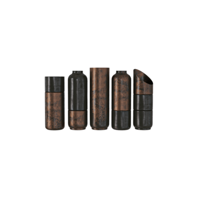 优雅的黑色系列装饰花瓶3D模型（OBJ,FBX,MAX）