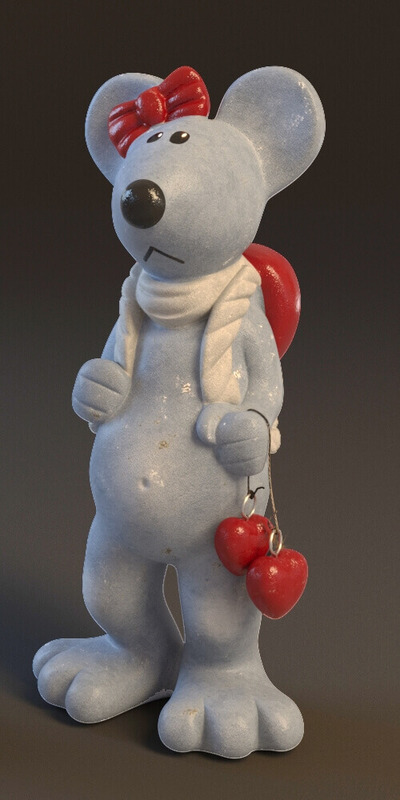 老鼠公仔3D模型（OBJ,FBX,MAX）