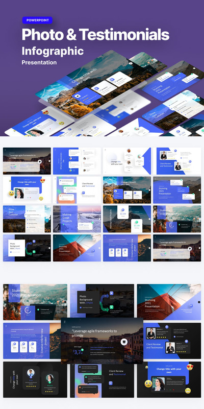 高品质的多用途powerpoint幻灯片演示模板（pptx）