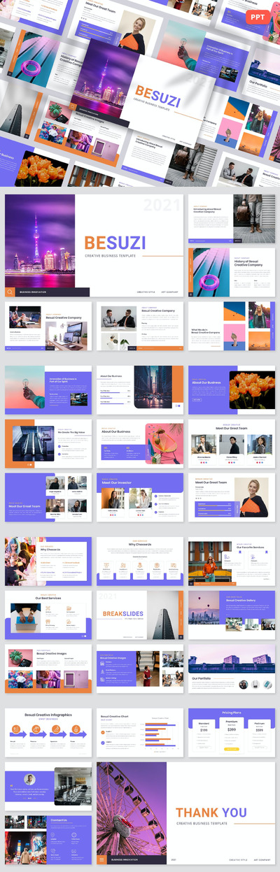 Besuzi - 创意商务PPT模板(PPTX)