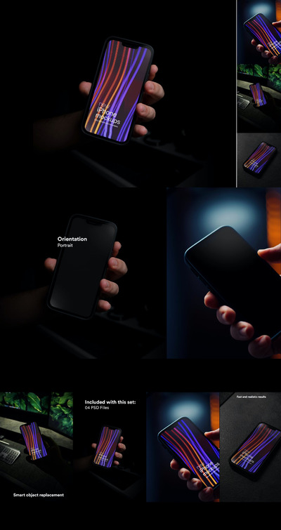 高品质的iPhone APP UI样机展示模型mockups
