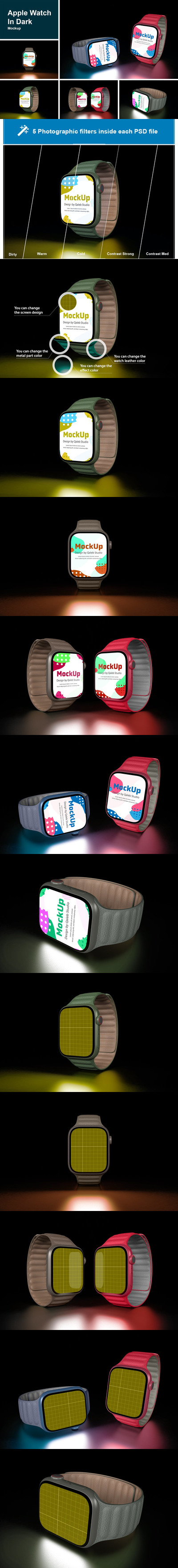 苹果智能手表产品样机(PSD)