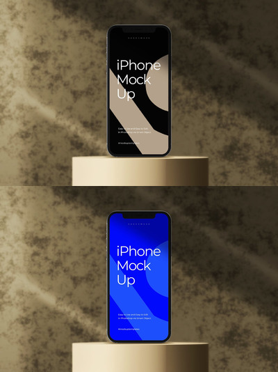 高端iPhone手机预览模型(PSD)