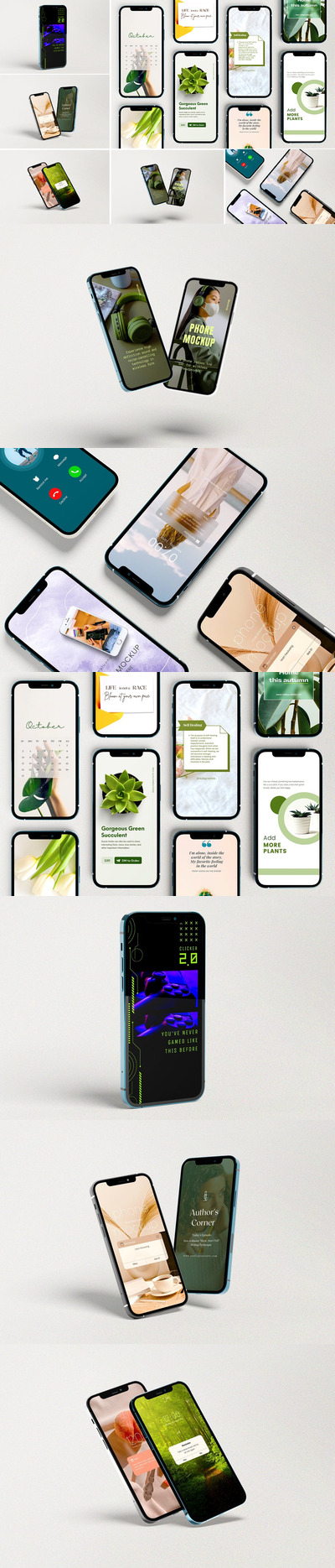 高端iPhone 12 Pro手机产品模型(PSD,PDF)