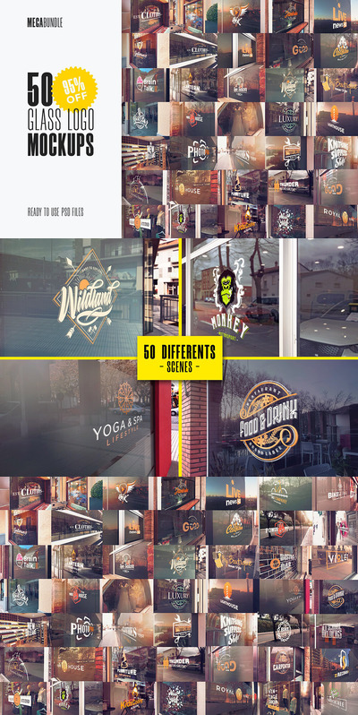 店面玻璃Logo展示样机[2.07GB]