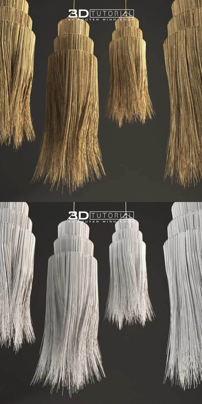 个性装饰风格的海草灯3D模型下载 (Max)