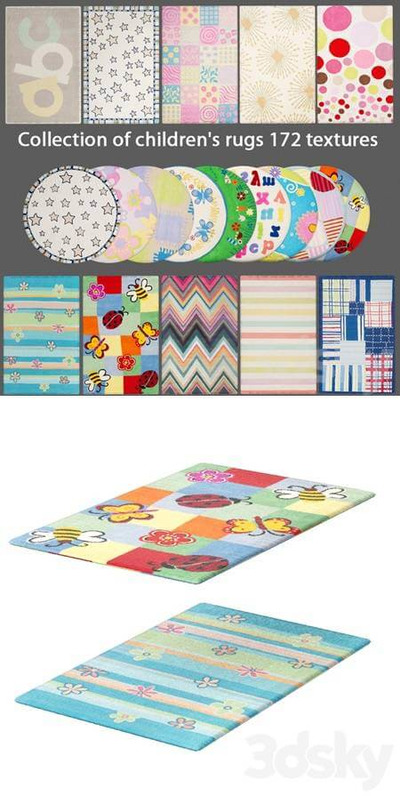 儿童地毯系列3D模型（FBX,MAX）