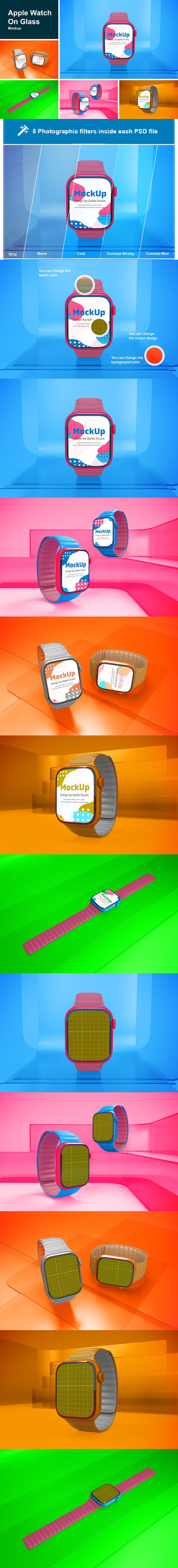 智能苹果手表展示样机(PSD)