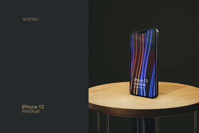 iPhone 13屏幕展示样机(PSD)