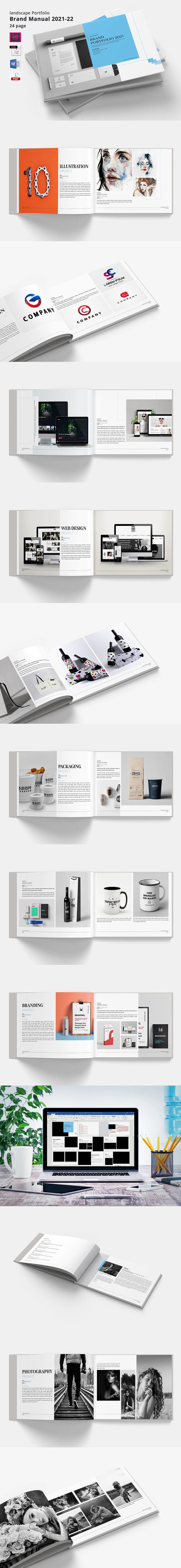 产品目录宣传册模板 (indd)