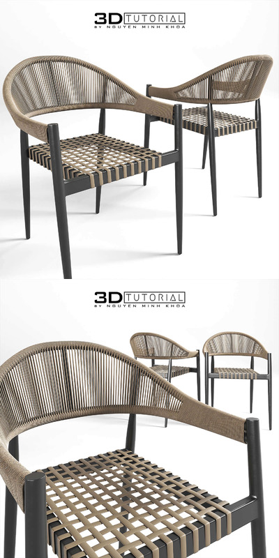 建议藤条编制3D模型下载 (Max)