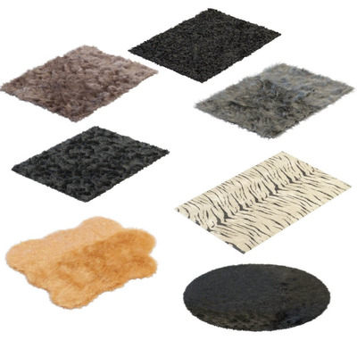 23组毛皮地毯3D模型（MAX）