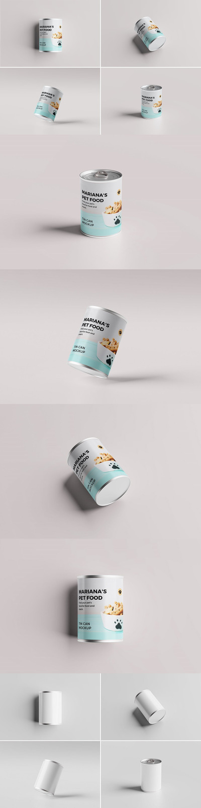 高品质的宠物食品罐头包装设计VI设计样机展示模型mockups-2