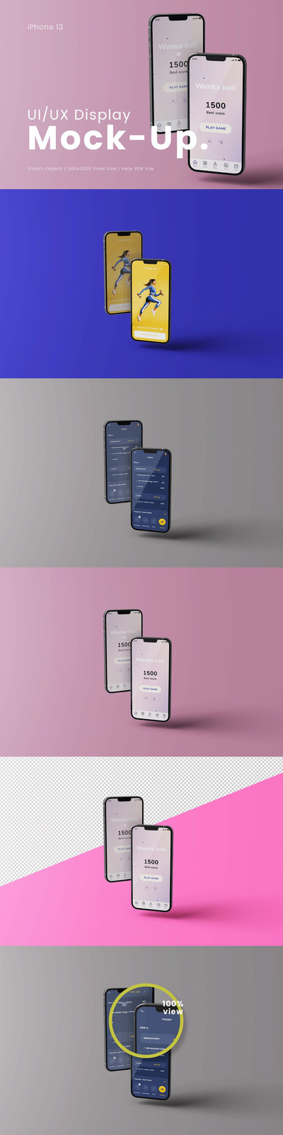 高品质的iPhone APP UI样机展示模型mockups