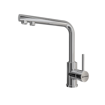 双出口抬启式不锈钢水龙头3D模型（OBJ,FBX,MAX）