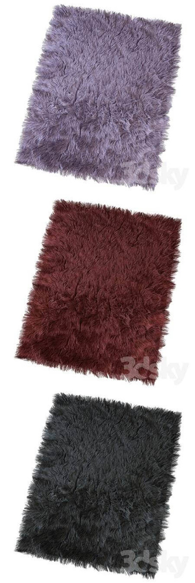 长绒地毯7组颜色3D模型（OBJ,MAX）