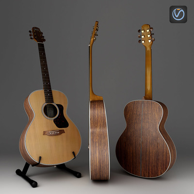 Walden Natura G730吉他3D模型（FBX,MAX）
