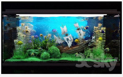 水族馆3D模型（FBX,MAX）
