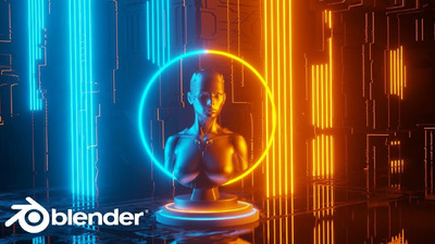 Blender EEVEE 科幻概念艺术场景搭建与渲染教程+工程文件（Blend）