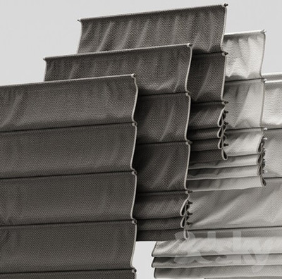 窗帘罗马帘3D模型（FBX,MAX）