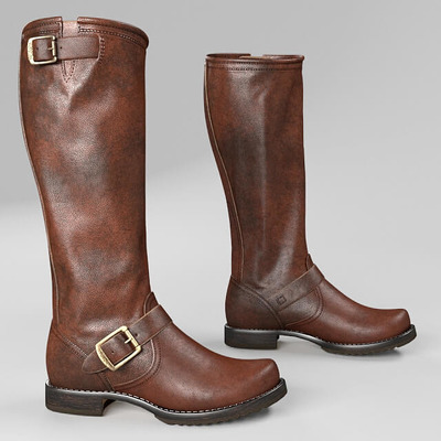 Frye Veronica Slouch棕色女式皮革长靴3D模型（OBJ,FBX,MAX）