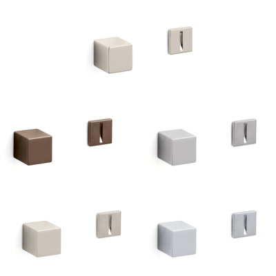 方形金属门吸10组颜色3D模型（OBJ,FBX,MAX）