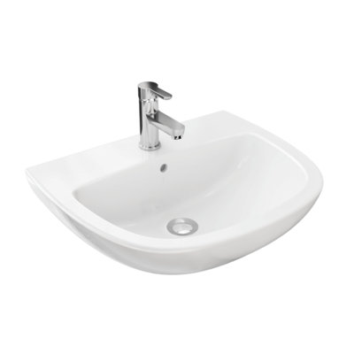 Lizz圆弧形白色陶瓷洗脸盆盥洗台3D模型（OBJ,FBX,MAX）