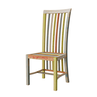 Bolero柚木彩绘靠背椅3D模型（OBJ,FBX,MAX）