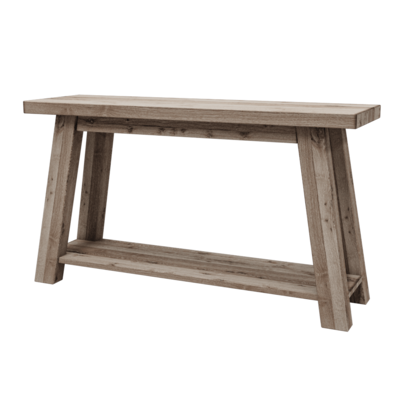 Rustic质朴风仿古灰橡木长凳3D模型（OBJ,FBX,MAX）