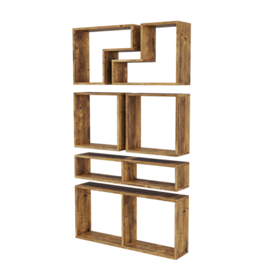 Solo实木置物架展示架3D模型（OBJ,FBX,MAX）