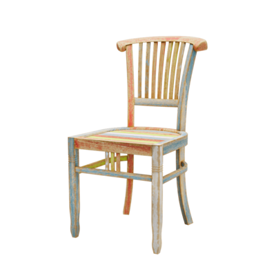 Ivy彩绘实木靠背椅3D模型（OBJ,FBX,MAX）