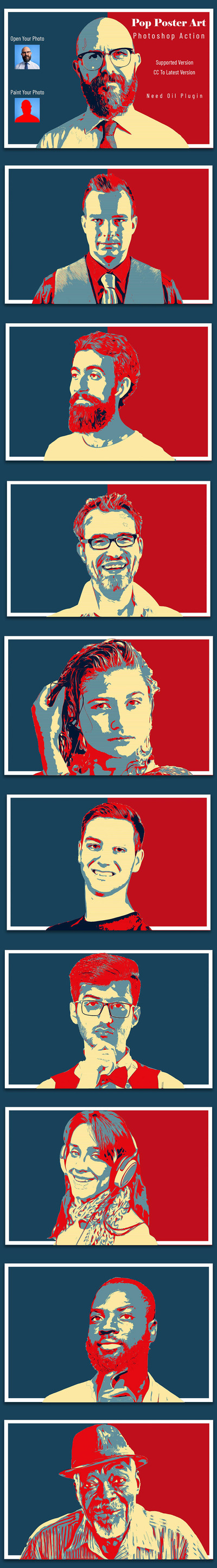 抽象流行海报艺术效果PS动作 (atn)