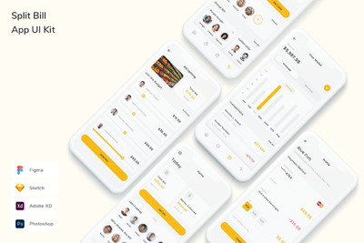 分单AA制软件UI工具包(FIG,PSD,SKETCH,XD)