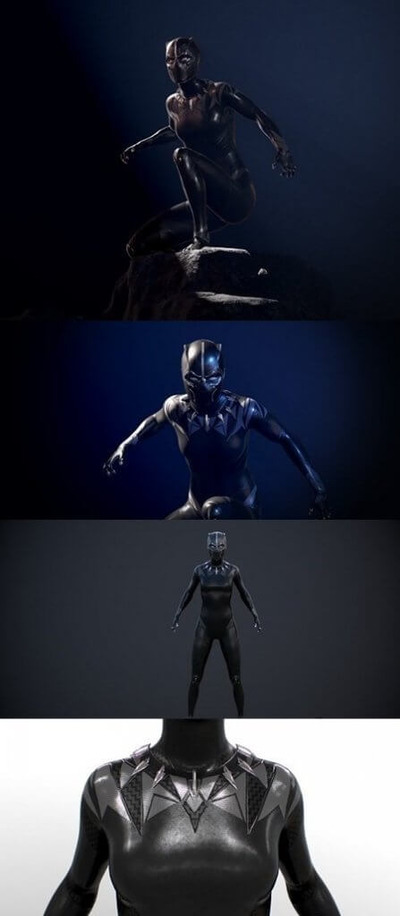 Shuri黑豹舒莉3D模型（OBJ,FBX,MAX）
