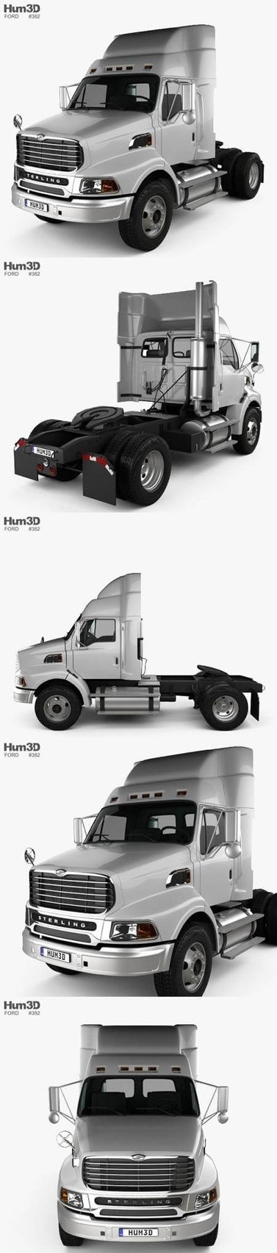 福特Sterling A9500牵引车卡车头2006 3D模型（OBJ,FBX,MAX）